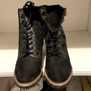 Lace up booties